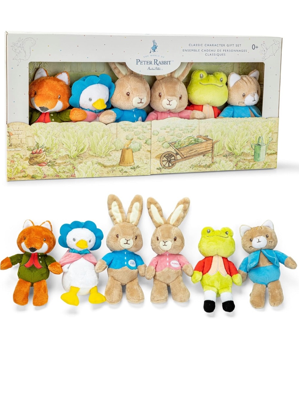 NEW Peter Rabbit Classic Stuffed Animal Characters 6 Piece Gift Set FLAW